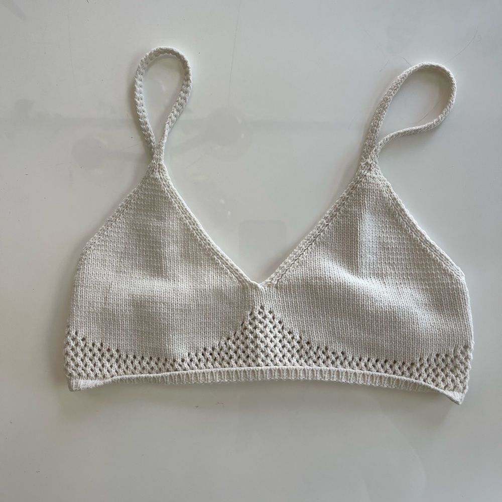 Zara Crochet Knit Bralette - XS